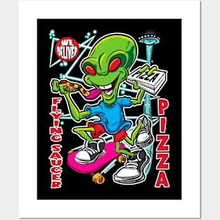 Flying Saucer Pizza Posters and Art